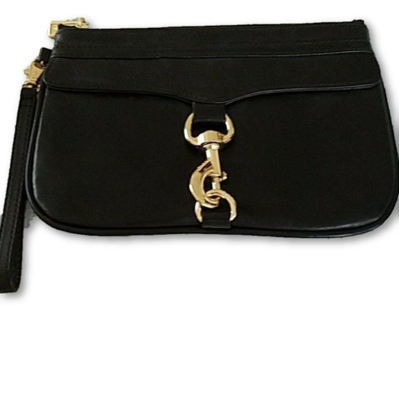 Rebecca Minkoff Handbags - Rebecca Minkoff Black Leather Clutch Perfect!